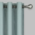 thumbnail image 2 of Eclipse Ronneby Stripe Blackout Grommet Tope Single Window Curtain Panel, Spa, 40 x 63, 2 of 6