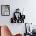 thumbnail image 4 of Estante de Pared Danya B con Cubos Intersectados Flotante Negro 45x10x65 cm, 4 of 5