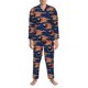thumbnail image 3 of Fotbe Bowling Ball And Flame Pijama de Hombre con Estampado de Manga Larga, Conjunto de 2 Piezas, Ropa de Dormir Suave y Cómoda con Bolsillos-Large, 3 of 7