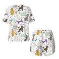 thumbnail image 5 of Xecao Colorful Poodle Dog print Swimsuit for women, Summer-ready, sporty style.Quick-dry fabric. Many sizes & colors., 5 of 9