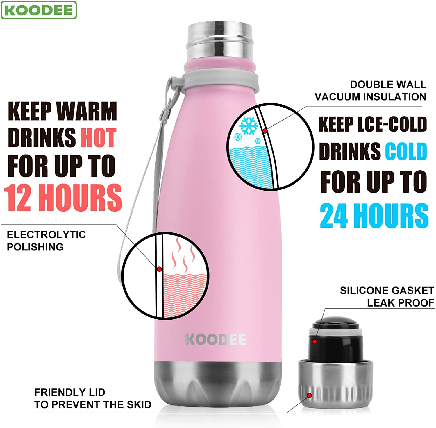  Mollcity 9 oz Water Bottle, Small Stainless Steel Water Bottles  Kids for School Insulated Vacuum Metal Leak Proof Cola Shape Mini Water  Bottle for Boys Girls(Baby Blue): Home & Kitchen