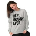 thumbnail image 4 of Best Granny Ever Grandma Grams Mother Women Plus Size Crewneck Sweatshirt Brisco Brands 5X, 4 of 5
