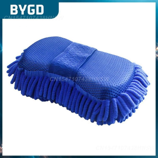 Ultrafine Fiber Chenille Car Cleaning Sponge Universal Car Wash Gloves Practical Durable Coral Sponge Cleaning Portable1 pieceUnited States He Qiyong unisex