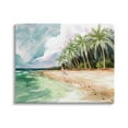 thumbnail image 2 of Stupell Industries Woman Walking Sandy Footprints Tropical Beach Coast, 30 x 24,Design by Ziwei Li, 2 of 5