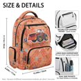 thumbnail image 5 of FUIALDOLG Waterproof School Bag for Outdoor Daily Use, Polyester Lightweight Bookbag, Red Tractor, 5 of 9