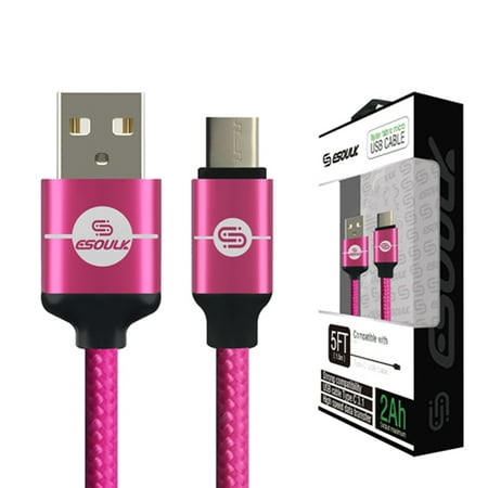 5 ft Cable Pink, Electro Treated Tabs, Braid Wrapping. Accessory Pack Only, for Phone Cases, Please See Case Colors / (Top 5 Best Secured Credit Cards)