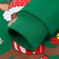 thumbnail image 4 of Toddler Boys Christmas Sweatshirt Cartoon Reindeer Crew Neck Shirt Long Sleeve Fall Winter Clothes 8278-4T, 4 of 5