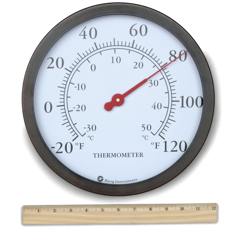 12'' Indoor Outdoor Weather Thermometer, Garden Wall Thermometer