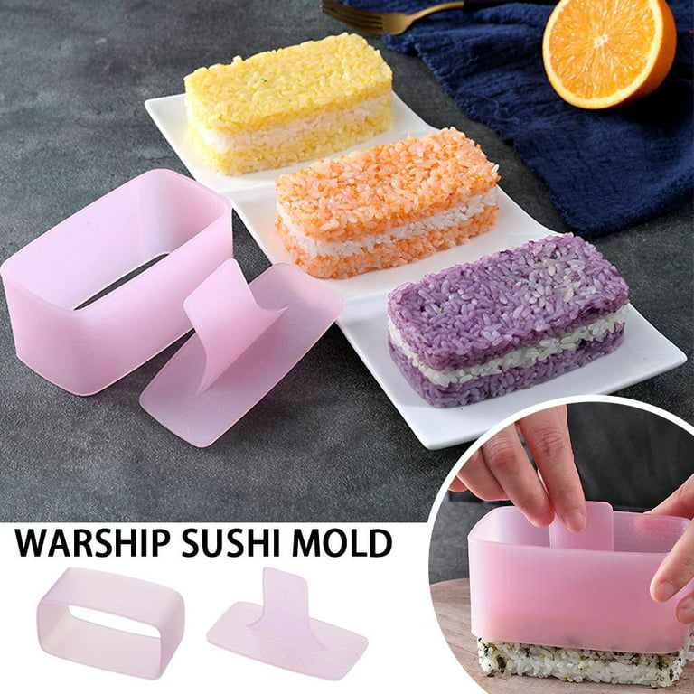 Musubi Maker Press with Small Rice Paddle Non Stick Musubi Molds Sushi  Making Kit 