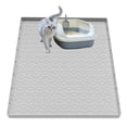 thumbnail image 1 of Alfombrilla de arena para gatos Jacooxi, silicona, impermeable, 86 x 56 cm, gris claro, 1 of 7