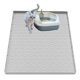 thumbnail image 1 of Alfombrilla de silicona para gatos Jacooxi, impermeable, 31 x 22 cm, color gris claro, 1 of 7