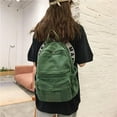 thumbnail image 6 of Laptop Backpack for Women Travel Canvas Backpack for Women Vintage Green Aesthetic Backpack for School, 6 of 8
