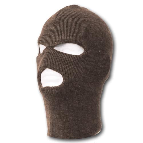 TopHeadwear's 3 Hole Face Ski Mask, Brown by