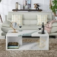 thumbnail image 2 of Furniture of America Lenu Contemporary Wood Storage Coffee Table in White, 2 of 5
