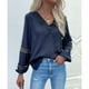 thumbnail image 1 of Tops casuales para mujer,Blusa de manga larga de encaje Blusa de manga larga Blusa de encaje para mujer Materiales ecológicos, 1 of 7