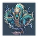 thumbnail image 1 of Cuadros Decorativos 5D DIY Diamond Painting Full Square Drill Lightning Dragon Wall (20x30cm) Likrtyny embutido en tela, 1 of 9