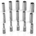thumbnail image 1 of Olsa Tools Metric Socket Set (15pc) | 3/8-Inch Drive | 6-Point Deep Socket Set | Metric Sizes from 6 mm to 20 mm | Mechanic Metric Socket Sets | Long, 1 of 7