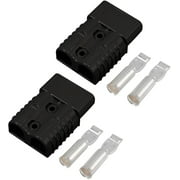 2Pcs Battery Quick Connector Kit,50A Battery Quick Connect Disconnect Wire Harness Plug Connector for Recovery Winch