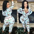 thumbnail image 1 of Pyjama de Noël pour Femmes, Tenue de Nuit, Pyjamas, Tenue de Sommeil, Barboteuse, Combinaison, 1 of 4