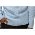 thumbnail image 6 of X RAY JEANS Mens Cable Knit Crewneck Pullover Sweater, Blue, 3XL, 6 of 6