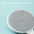 thumbnail image 4 of Silicone Back Scrubber For Shower Bath Body Brush With Long Handle Reversible Bath Brush For Shower Exfoliation And Massage Produces Rich Foam Long Handle Back Scrubber For Men And Women, 4 of 5