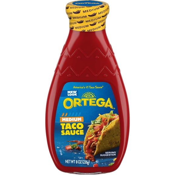 Ortega Original Thick and Smooth Medium Taco and Enchilada Chili Sauce, Kosher, 8 oz