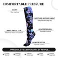 thumbnail image 2 of Sikiie flower Skull crystal 1 Pairs Compression Socks for Men and Women 15-20 mmHg Running Support Socks, 2 of 7