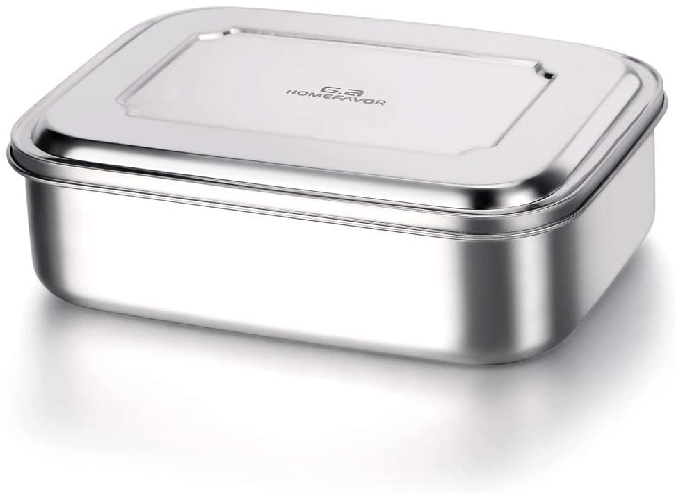 Confezione Da 4 Contenitori Per Alimenti In Acciaio Inox 304 Impilabili – Ermetici E A Prova Di Perdite – 1400/850/550/550 Ml Per Pranzo E Zuppe
