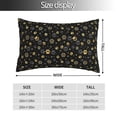 thumbnail image 2 of Zufioo Gold Dog Paw Print Double-Sided Throw Pillow Cover, Pillow Protector Home Decor - With Hidden Zipper, Suitable for Bedroom, Living Room, Car Interior-20"x30", 2 of 6
