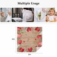 thumbnail image 5 of Cloth Napkins Set of 6 - 20x20 Inches, Spring Flowers Washable Reusable Table Napkins, Botanical Blossom White Daisy Floral Soft & Absortbent Dining Napkin for Party Wedding Hotel Restaurant, 5 of 9