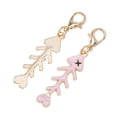 thumbnail image 4 of Unique Bargains 6 Pcs Shoelace Charms Fishbone Fashion Shoe Accessories Pink Gold Tone, 4 of 5