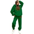 thumbnail image 4 of Sweatsuits for Women 2 Piece Long Sleeve Bow Print Hooded Pullover and Sweatpants 2025 Fall Lightweight Casual Baggy Tracksuit, 4 of 4