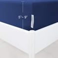 thumbnail image 2 of Springspirit Full Size Box Spring Cover with Smooth and Elastic Woven Material, Navy, 2 of 6