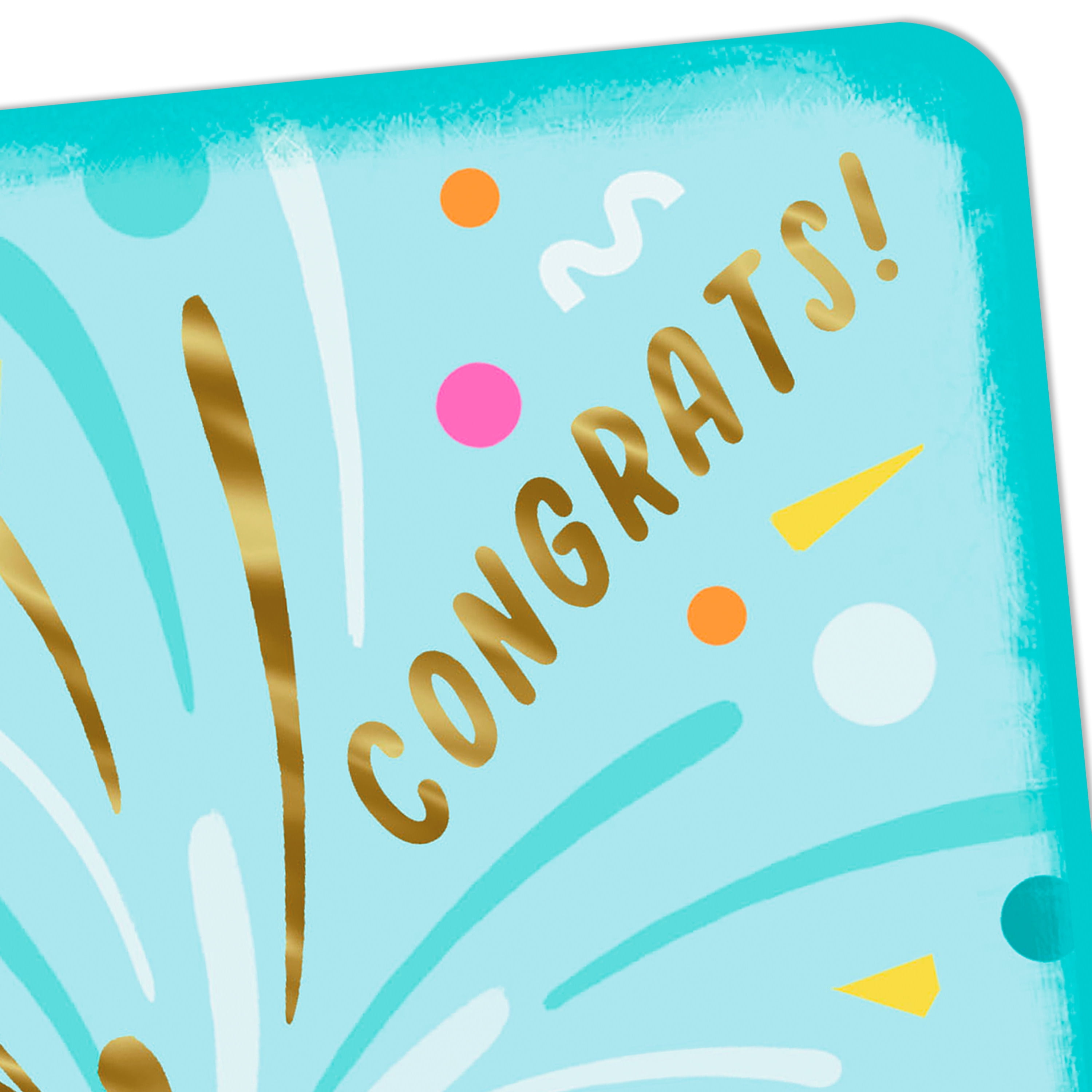 Hallmark Just Because Congratulations Card (Champagne and Confetti)