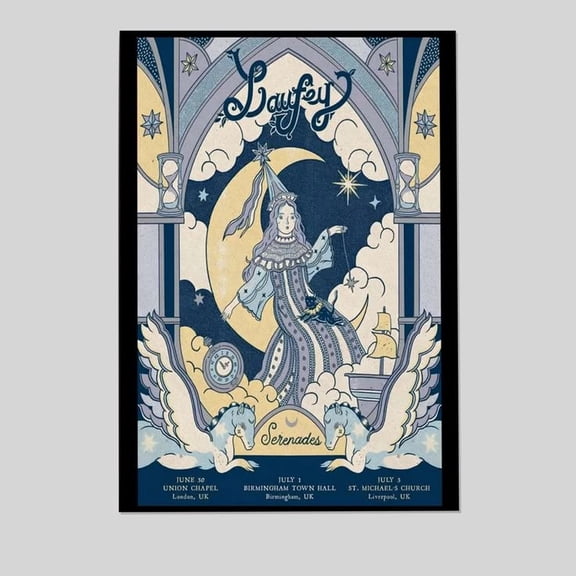 Fall Tour 2025 Laufey Music Poster Size 24''x36'' Goldengate