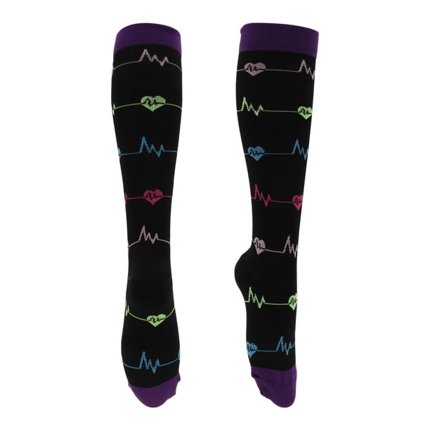 Calcetines de ciclismo Unique Bargains, transpirables, moldeadores, absorbentes de sudor, anti-fricción, negros, de nailon, tamaño M, 1 par