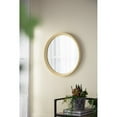 thumbnail image 2 of Gzxs 20inch Round Wall Mirror for Bathroom, Circle Vanity Mirror for Wall Decor, Wooden Frame for Entryway Bedroom Living Room, Cream, 2 of 8