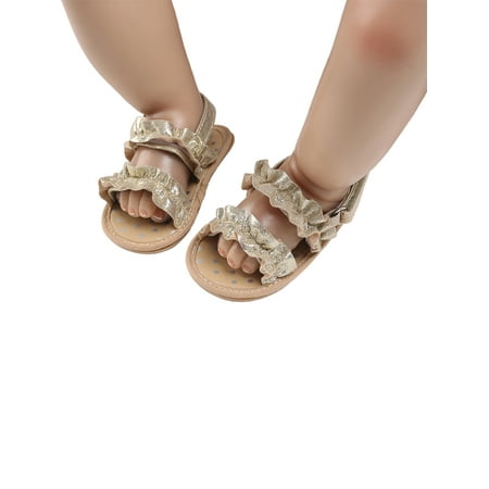 

Seyurigaoka Baby Girls Summer Beach Shoes Infants Anti-Slip Home Patch Color Sandbeach Sports Infant Sandals