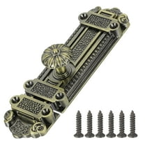 Uxcell Slide Barrel Bolt Latch, Vintage Decorative Security Lock for Wooden Doors and Fences Green Bronze 6 Inch