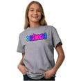 thumbnail image 5 of XOMG POP Neon Glow Rainbow Logo Women's Graphic T Shirt Tees Brisco Brands S, 5 of 5