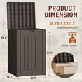 thumbnail image 7 of Homall 53 Gallon Package Delivery Boxes, Waterproof Outdoor Resin Mailbox for Packages With Lockabla Lid, Outdoor Storage Parcel Box for Outside, 7 of 7