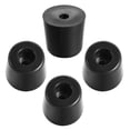 thumbnail image 5 of Uxcell 4pcs Rubber Feet Bumpers Pads with a metal washer Black 32x27x30mm, 5 of 5