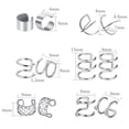 thumbnail image 4 of 8 Paires de Boucles d'Oreilles Créatives Clip Cartilage Non Percées, 4 of 10