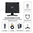 thumbnail image 3 of LESOWN External Wide-screen HD 1280x1024 17-inch Secondary HDMI Display VGA LCD Screen Built-in Speakers for TV DVD Raspberry Pi, 3 of 11