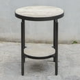 thumbnail image 4 of Uttermost Dauntless Travertine Side Table, 4 of 7