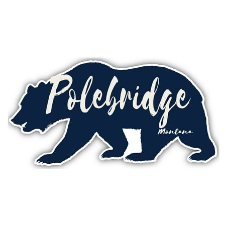

Polebridge Montana Souvenir 3x1.5-Inch Fridge Magnet Bear Design
