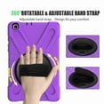 thumbnail image 5 of Dteck Galaxy Tab A 8.0 Case 2019 T290 T295(without S Pen),[Rotating Hand Strap] Three Layer Rugged Shockproof Kids Friendly Case with Kickstand and Shoulder Strap, Purple, 5 of 9