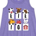 thumbnail image 2 of International Harvester - E-I-E-I-O Barnyard Animals - Toddler Girls A-line Dress, 2 of 5