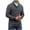 Dark Gray, variant on Men's Dressy Cable-Knit Sweater Buttoned Mock Neck Pullover for Fall & Winter