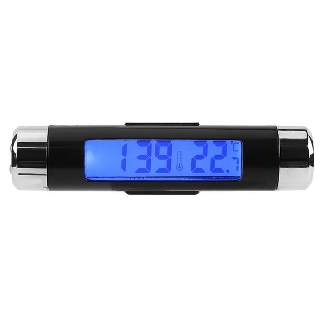 East buy Termómetro de Reloj, termómetro de Reloj electrónico automático de Coche Multifuncional Pantalla Digital de retroiluminación LED